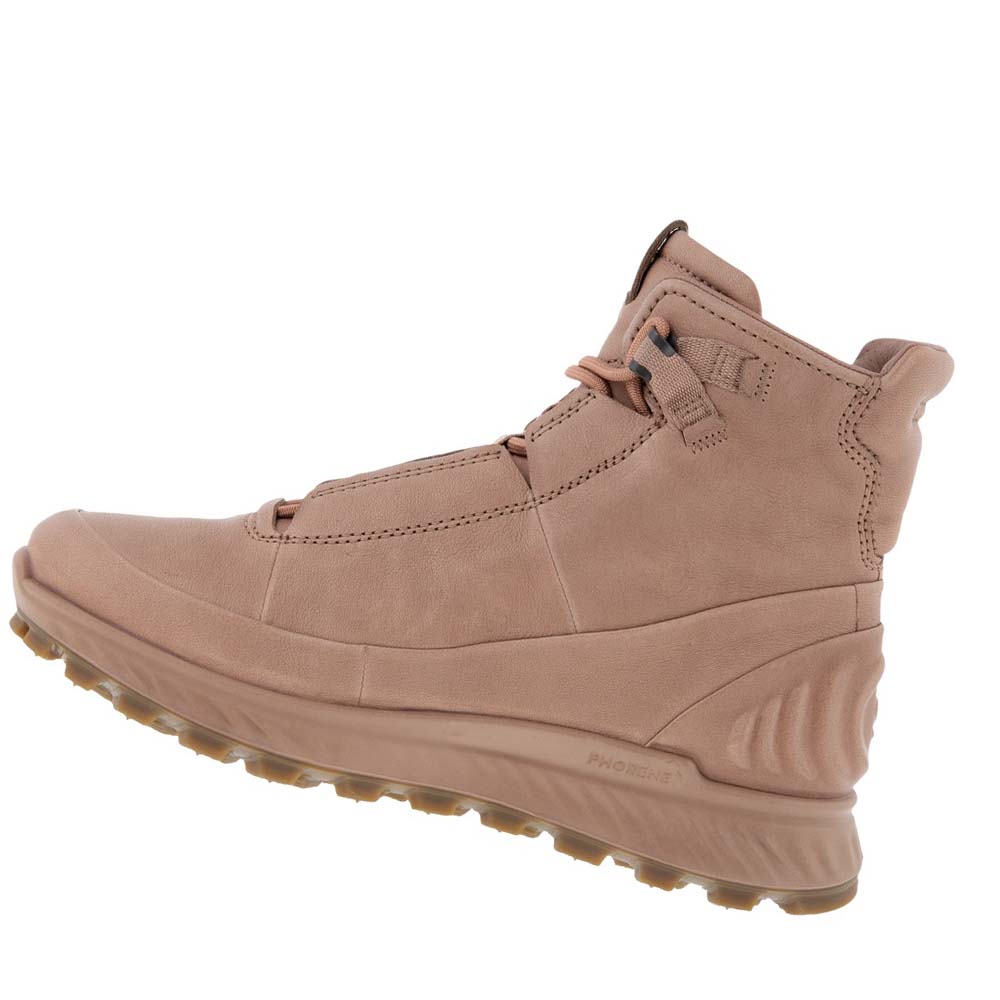 Women's Ecco Exostrike Low Boots Brown | Canada 12QMA